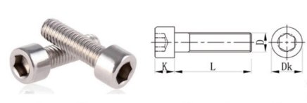 Schraube mit Zylindersch Kopf KDC-6x10